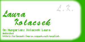 laura kolacsek business card